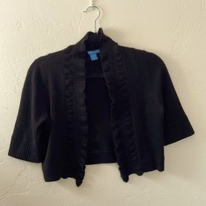 Cropped cashmere cardigan